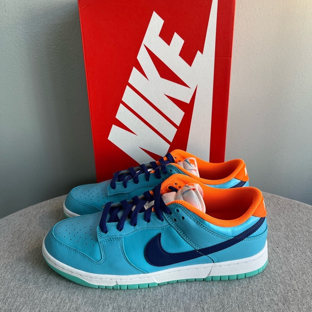 Nike Dunk Low SE Baltic Blue glow- in-dark Men's Shoe Size 10 HQ1538-416 - Picture 5 of 11